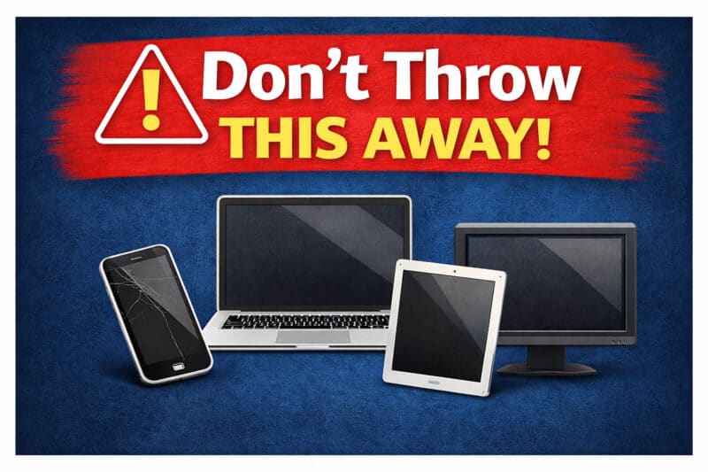 Don’t Trash Your Tech:                     E-Recycling